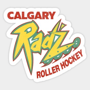 Defunct Calgary Rad'z Roller Derby / Hockey Team Sticker